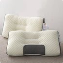 Ergonomic Contour Pillow Knitted Cotton Filling Neck Support for All Sleepers - 1PC