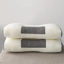 Ergonomic Contour Pillow Knitted Cotton Filling Neck Support for All Sleepers - 1PC