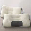 Ergonomic Contour Pillow Knitted Cotton Filling Neck Support for All Sleepers - 1PC