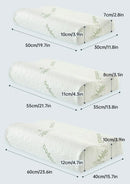 1/2PCS Memory Foam Neck Pillow Wavy Contour Slow Rebound Pillow - 55x35x11cm-1pc