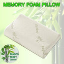 1/2PCS Memory Foam Neck Pillow Wavy Contour Slow Rebound Pillow - 55x35x11cm-1pc