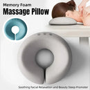 Memory Foam Face Plank Pillow Support Pad Comfort Cushion for Spa and Massage - Blue