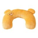 Dog Pet U Shaped Pillow Cartoon Breathable Cat Sleeping Cushion for All Seasons - Brown
