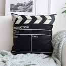 4-Piece 45 cm Retro Cinema Cushion Cover Set