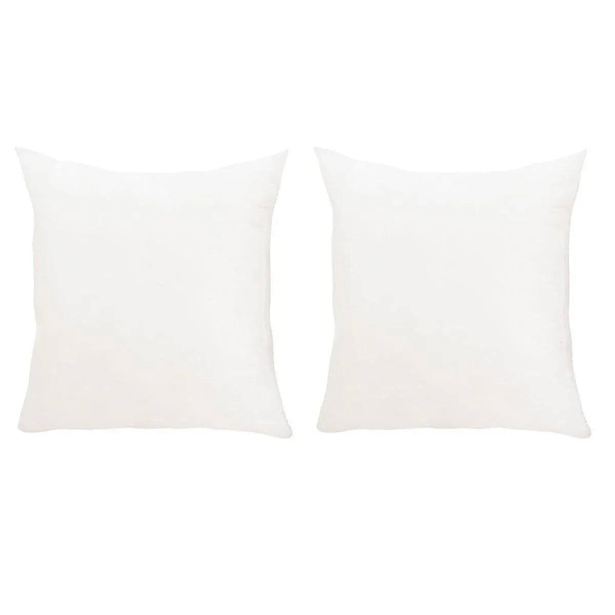 2pcs High Quality Square Pillow Inserts Soft Cushion Fillers Hotel Grade Use - 50x50cm