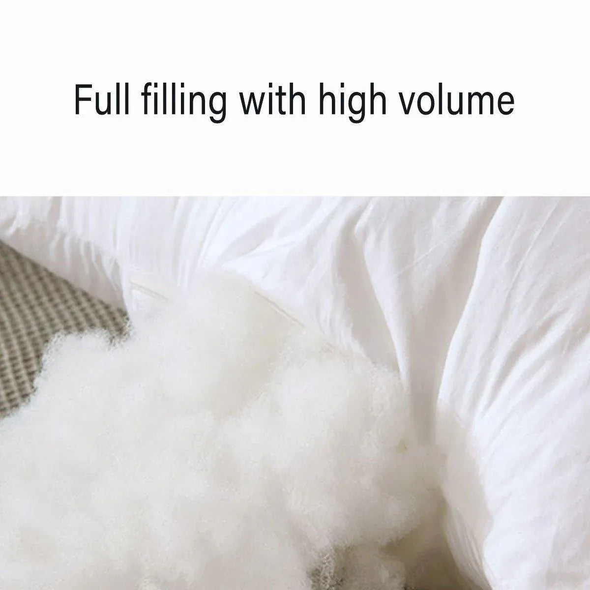 2pcs High Quality Square Pillow Inserts Soft Cushion Fillers Hotel Grade Use - 50x50cm