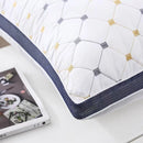 1/2pcs High Rebound Feather Velvet Pillow Washable Soft Bed Cushion Core Support - 700g-2pcs