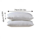 1 White Pillow Insert, 48 x 74 cm