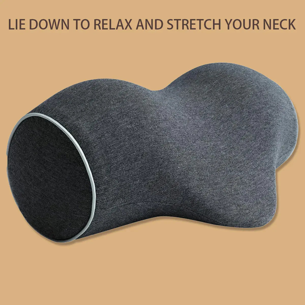 Ergonomic Memory Foam Neck Support Pillow Soft Cotton Cover for Home and Travel