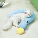 Soft Plush Pet Pillow for Dogs Cats Sleeping Cuddle Pillow Comfort Cushion - Blue