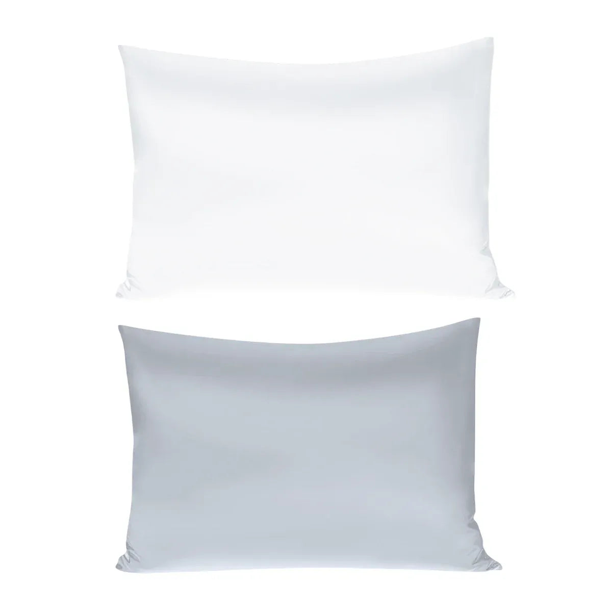 Silk Envelope Pillowcase Soft Satin Protective Cover for Bed Sleep Comfort - Silver