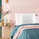 Silk Envelope Pillowcase Soft Satin Protective Cover for Bed Sleep Comfort - Silver