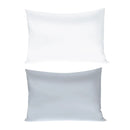 Silk Envelope Pillowcase Soft Satin Protective Cover for Bed Sleep Comfort - White