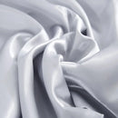 Silk Envelope Pillowcase Soft Satin Protective Cover for Bed Sleep Comfort - White
