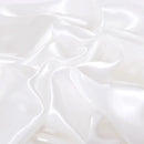 Silk Envelope Pillowcase Soft Satin Protective Cover for Bed Sleep Comfort - White