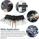 76Pcs/Set Pin Ejector Wire Kit Extractor Auto Terminal Removal Connector Tool