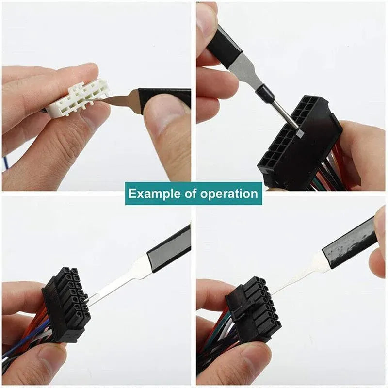 76Pcs/Set Pin Ejector Wire Kit Extractor Auto Terminal Removal Connector Tool
