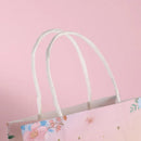 30pcs Pink Romantic Flower Tote Bag Cowhide Paper Elegant Design Gift Bag - Pink