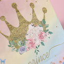 30pcs Pink Romantic Flower Tote Bag Cowhide Paper Elegant Design Gift Bag - Pink