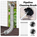 Pipe Cleaning Brush Nylon Head Rod Duct Cleaning Tool Solid Chimney Brush
