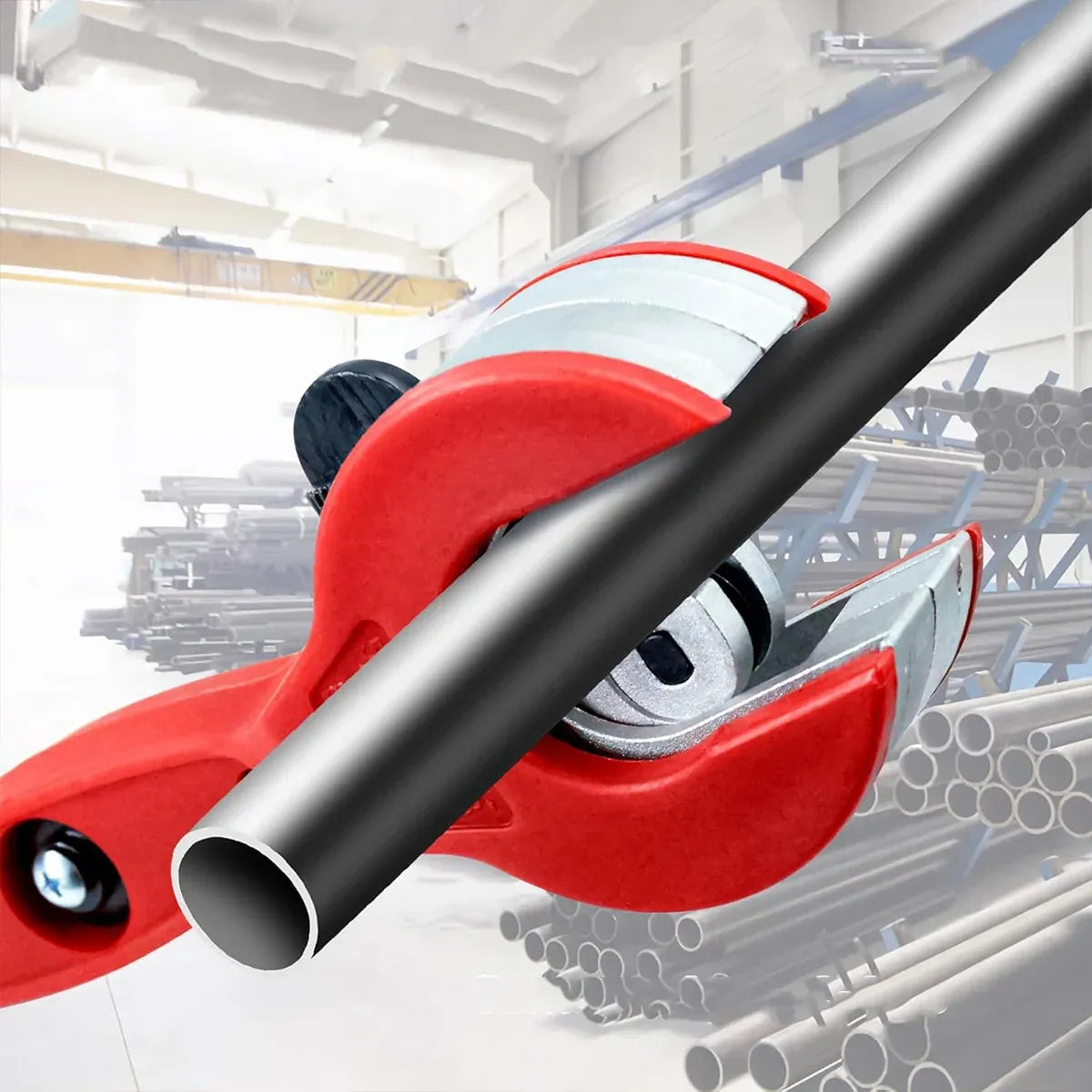 Ratchet Pipe Cutter Quick Pipe Cutting Tool for Metal Pipes Plumbing Repair