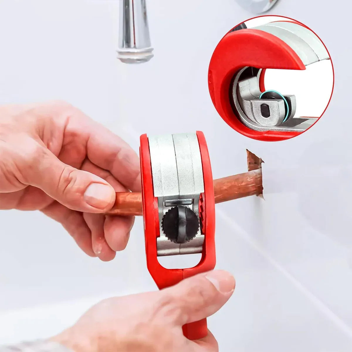 Ratchet Pipe Cutter Quick Pipe Cutting Tool for Metal Pipes Plumbing Repair