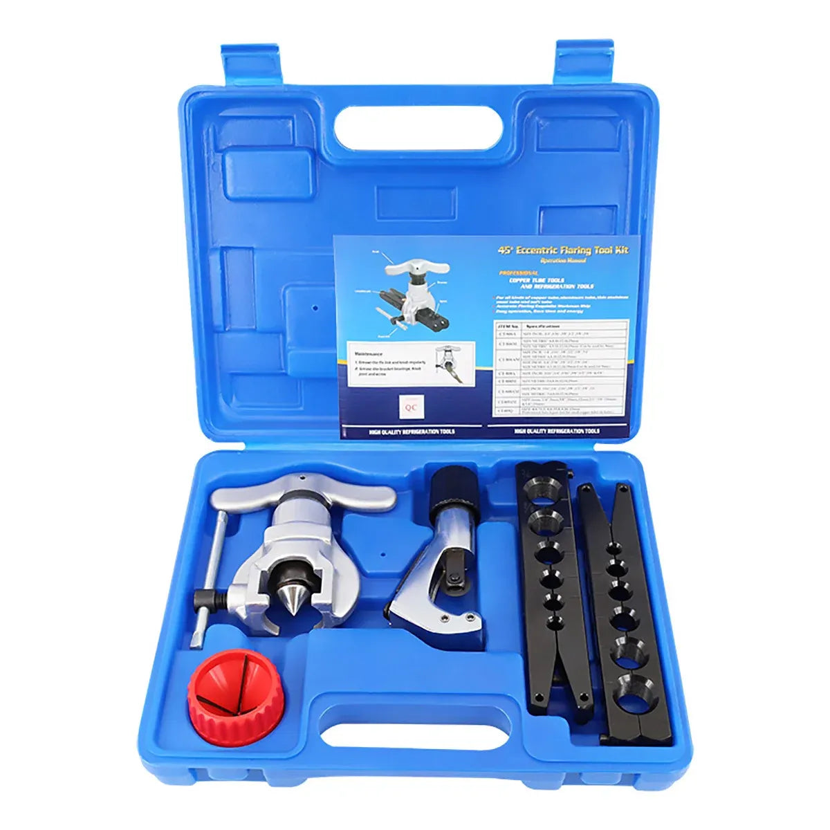 5PCS Eccentric Flaring Tool Kit 45-Degree Flare for Refrigeration Plumbing Repair