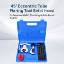 5PCS Eccentric Flaring Tool Kit 45-Degree Flare for Refrigeration Plumbing Repair