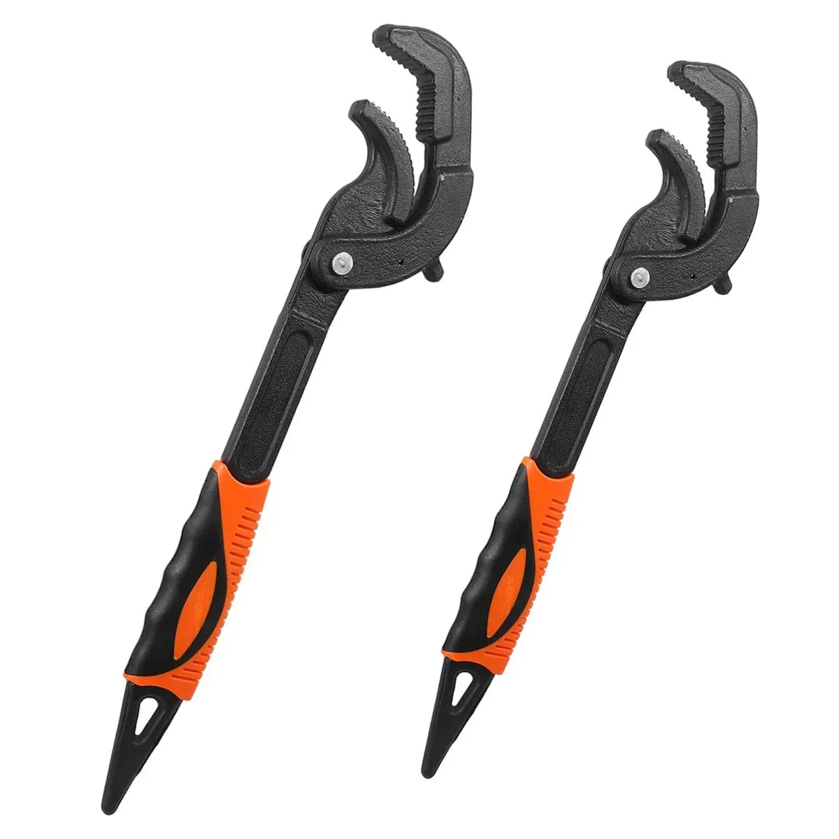 Pipe Wrench Quick Adjust Spanner Multi Functional Water Pipe Tool Heavy Duty - L