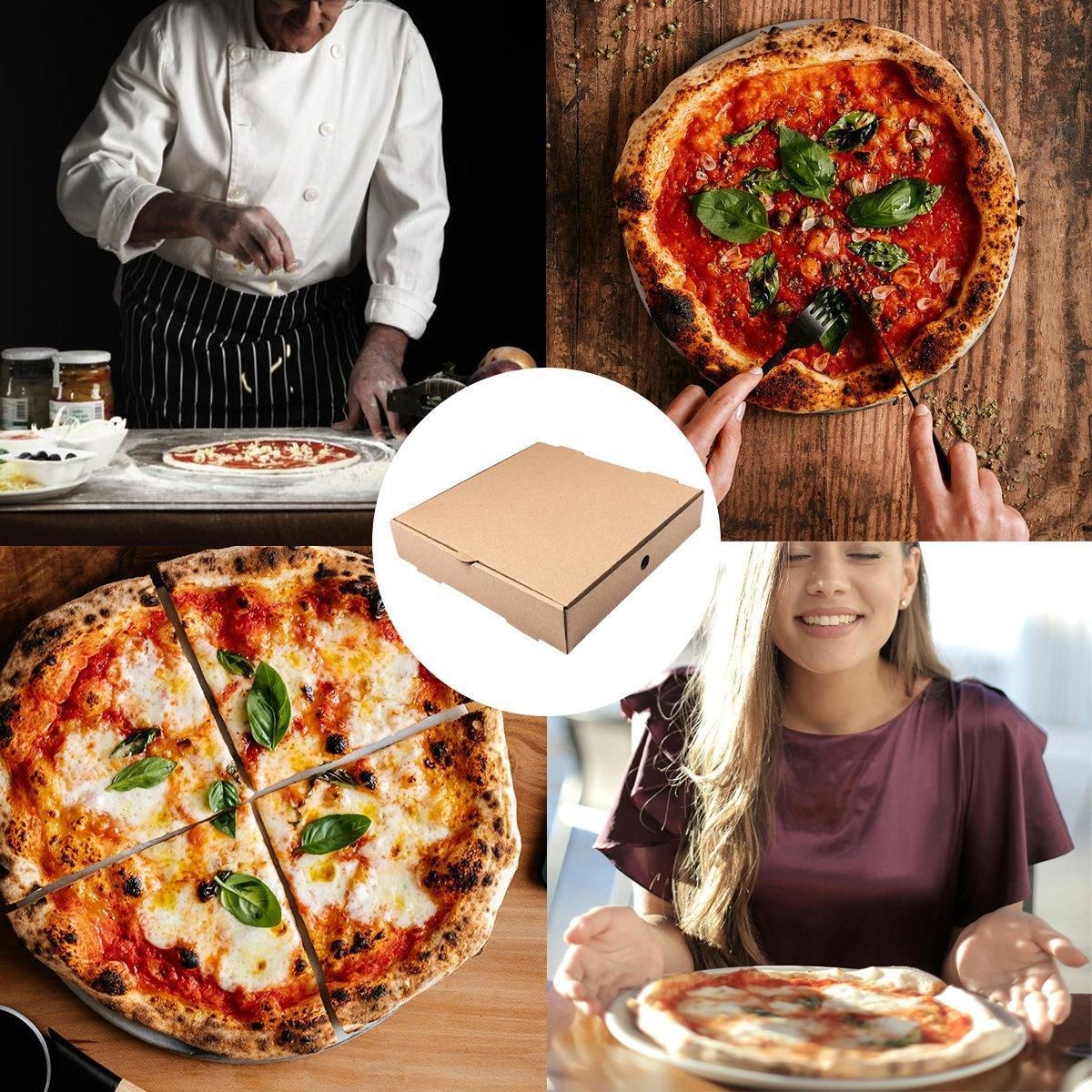 25pcs Break Resistant Pizza Boxes for Cooking Takeout and Food Delivery Needs - 12inch
