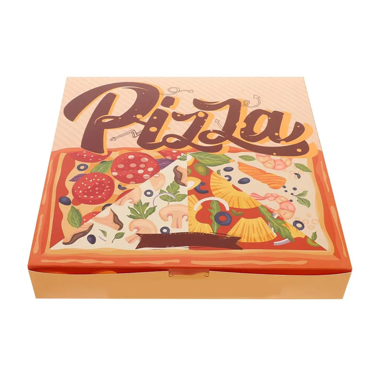 50 Pcs 6/7-Inch Pizza Takeaway Boxes Food Grade Leakproof Greaseproof