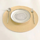 4PCS Table Mats Cup Mats Round Bowl Mats Heat Insulation Set for Household Use - Sapphire blue