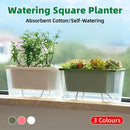 Balcony Vegetable Pot Planter Lazy Self Priming Flower Pot for Indoor Gardening - Green