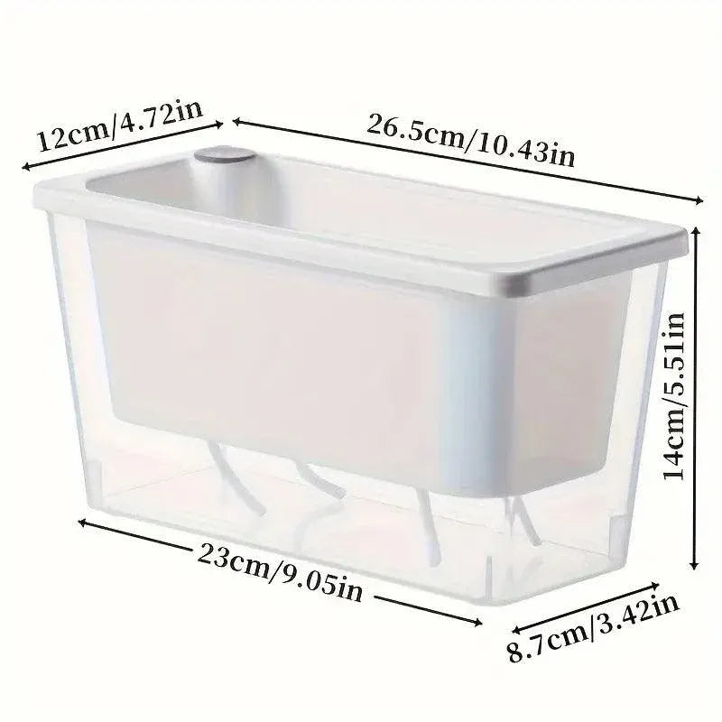 Balcony Vegetable Pot Planter Lazy Self Priming Flower Pot for Indoor Gardening - Pink