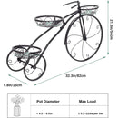 European Style Multi Layer Iron Bicycle Basket Flower Rack Outdoor Garden Decor