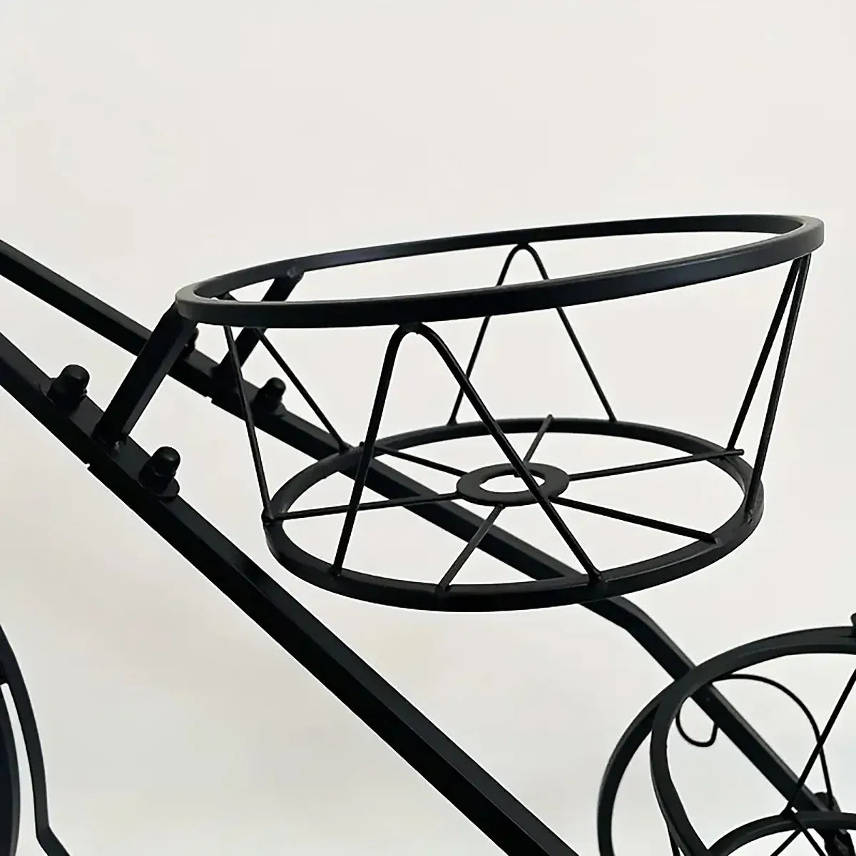 European Style Multi Layer Iron Bicycle Basket Flower Rack Outdoor Garden Decor