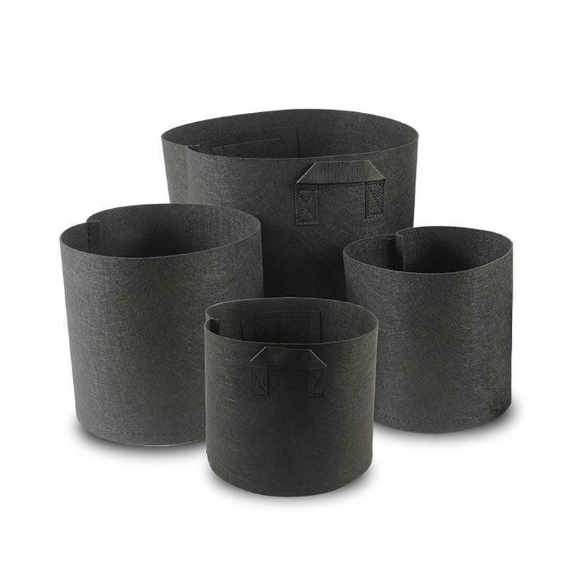 10 Pack Breathable Fabric Plant Grow Pots 2 to 20 Gallon Sizes - 10 Gallon-10PCS