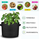 10 Pack Breathable Fabric Plant Grow Pots 2 to 20 Gallon Sizes - 10 Gallon-10PCS