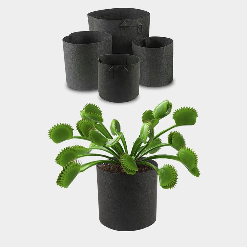 10 Pack Breathable Fabric Plant Grow Pots 2 to 20 Gallon Sizes - 10 Gallon-10PCS