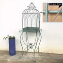 Iron Balcony Plant Stand Floor Rack Metal Garden Display Shelf Garden Decoration