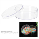 10pcs Clear Round Gift Boxes Plastic Candy Storage Containers for Party Favors - 15x6.5cm