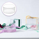 10pcs Clear Round Gift Boxes Plastic Candy Storage Containers for Party Favors - 15x6.5cm