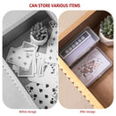 10PCS Card Storage Box Transparent Plastic Holder ID Business Card Organizer - Long And Tall