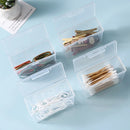 10PCS Card Storage Box Transparent Plastic Holder ID Business Card Organizer - Long And Tall