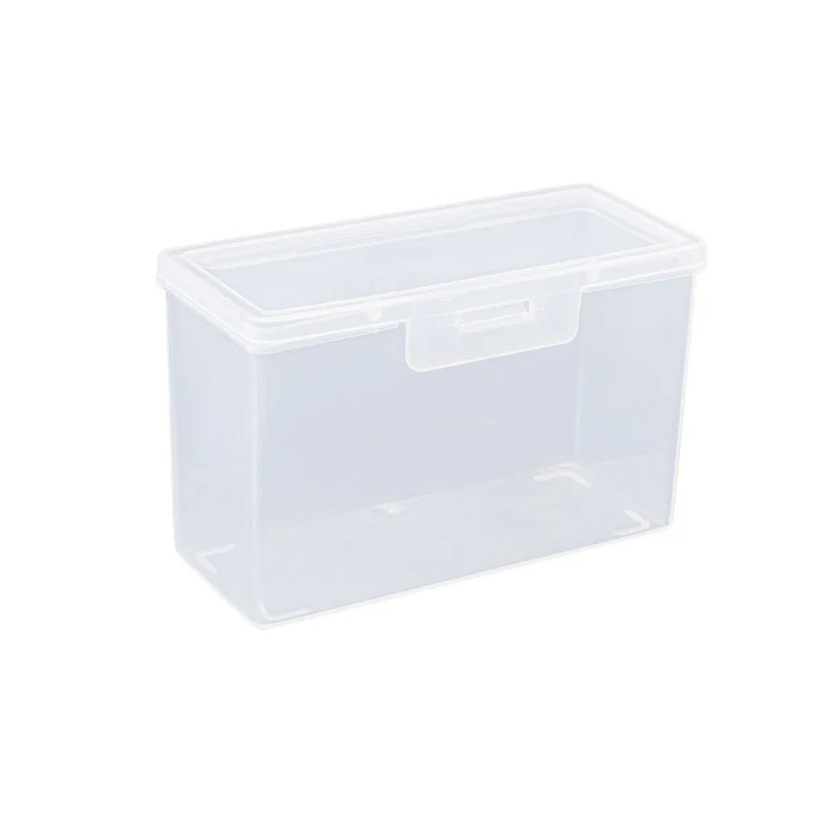 10PCS Card Storage Box Transparent Plastic Holder ID Business Card Organizer - Long And Tall
