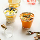 100pcs 9OZ Hot Gold Silver Plastic Wine Cup Western Food Cup Ice Cream - Gold