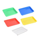 5-Piece Assorted Colour Plastic Tray Set