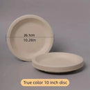 100x Biodegradable Sugarcane Paper Trays - Eco-Friendly & Durable for Food - 9inches-100pcs