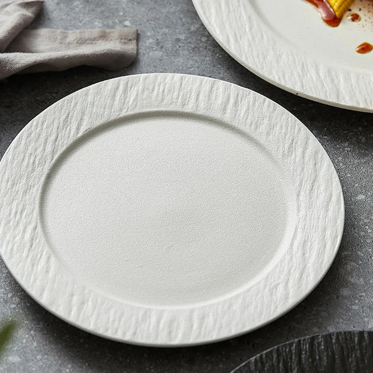 Ceramic Steak Vegetable Dessert Salad Plate Home Dinner Plate Kitchen Dining - 10.5inch