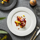 Ceramic Steak Vegetable Dessert Salad Plate Home Dinner Plate Kitchen Dining - 8.5inch